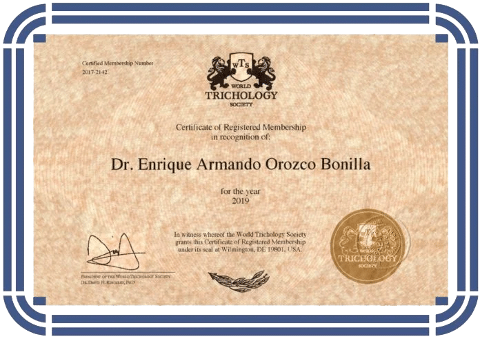 certificado 2019 dreo