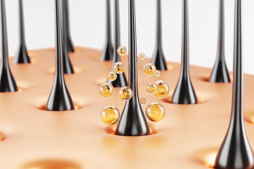 Ilustración conceptual sobre la regeneración capilar y el papel de las células activas en la salud del cabello