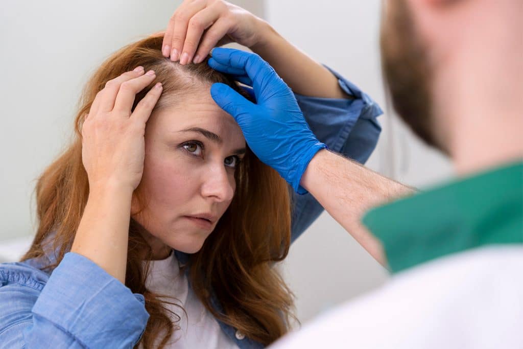 7 enfermedades que causan la caída del cabello en mujeres y cómo tratarlas 6 Revisión médica del cuero cabelludo para identificar enfermedades que causan la caída del cabello en mujeres