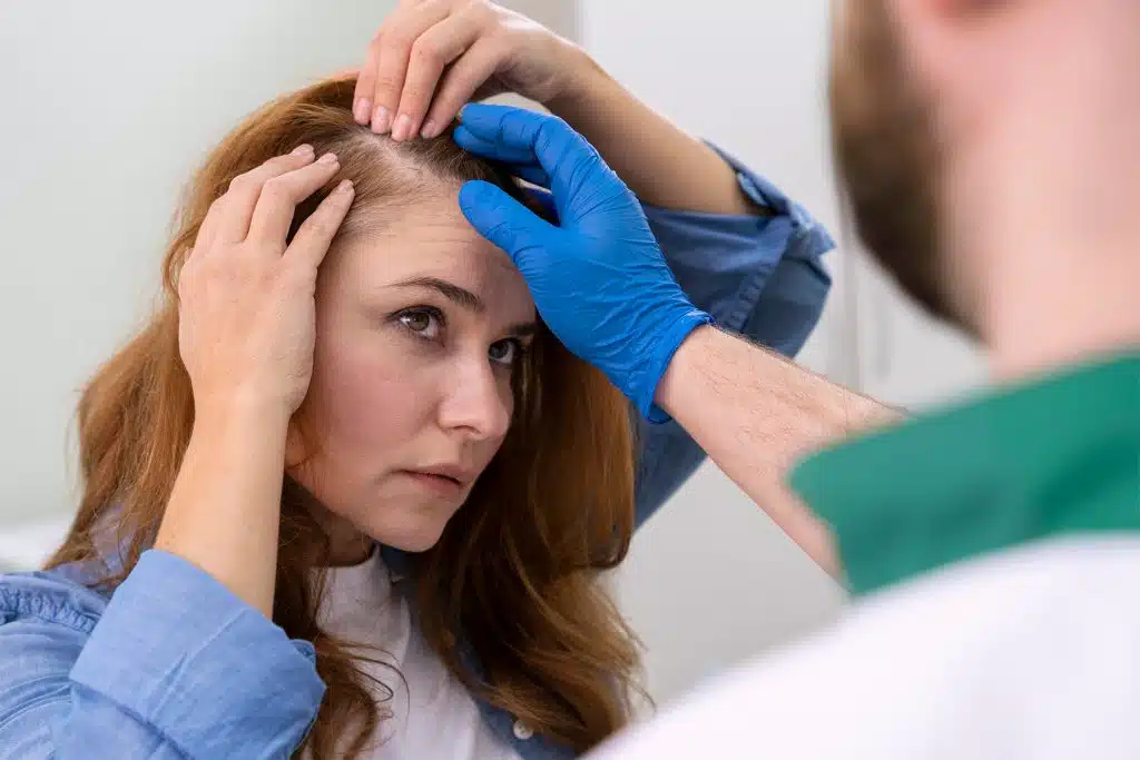 7 enfermedades que causan la caída del cabello en mujeres y cómo tratarlas 6 Revisión médica del cuero cabelludo para identificar enfermedades que causan la caída del cabello en mujeres
