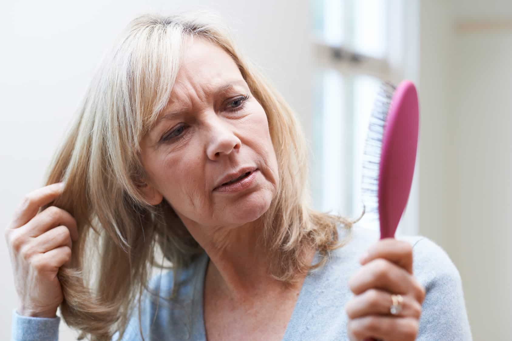 Pérdida de cabello en la menopausia