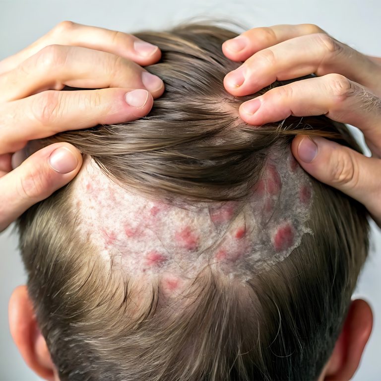 Psoriasis en la cabeza